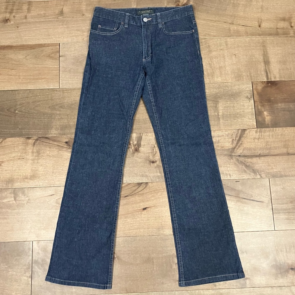 Vintage Y2K Banana Republic Women’s Jeans Size 6 Dark Blue Denim Back Pocketless